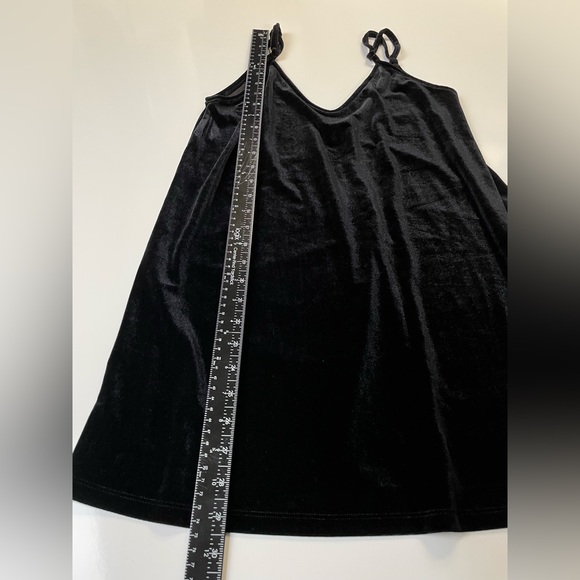 SEEK THE LABEL Black Little Dress Velvet Mini Dress - Picture 7 of 8